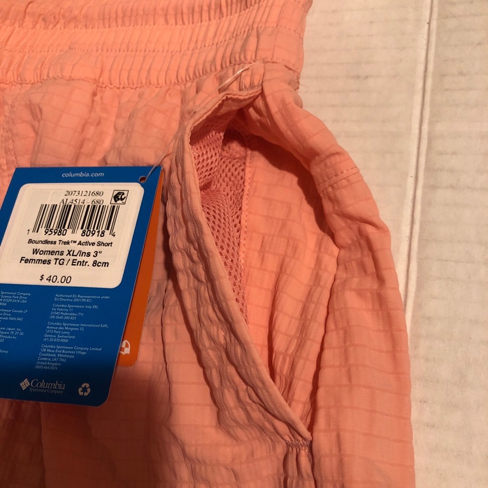 Columbia Women’s Size XL Boundless Trek Active Short Regular Fit 3" Inseam Pink - Picture 4 of 13